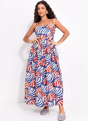 Farm - Vestido Cropped Concha Grafica Branco - FARM