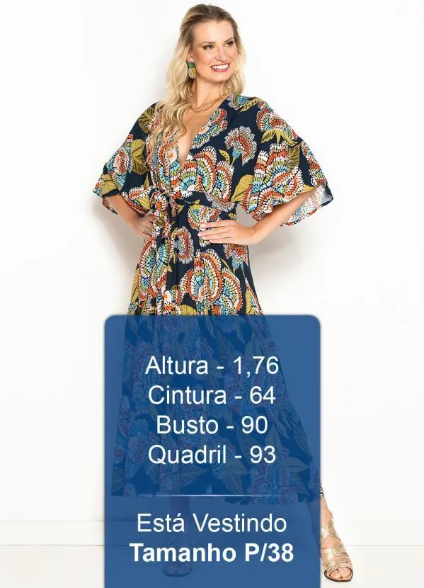 Farm - Vestido Cropped de Viscose Floral Espectro Estampado 5