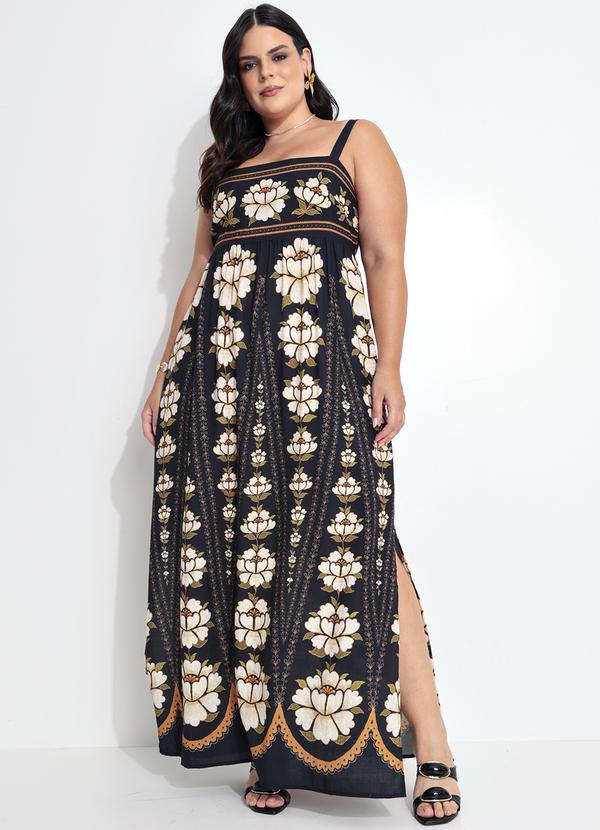 Farm - Vestido Cropped Flor Bordada Preto 8