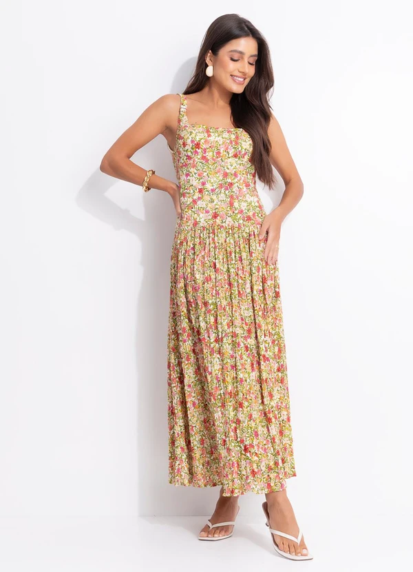 Farm - Vestido Cropped Flor de Fruta Bege 3