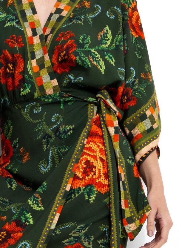 Farm - Vestido Cropped Flor Realeza 2