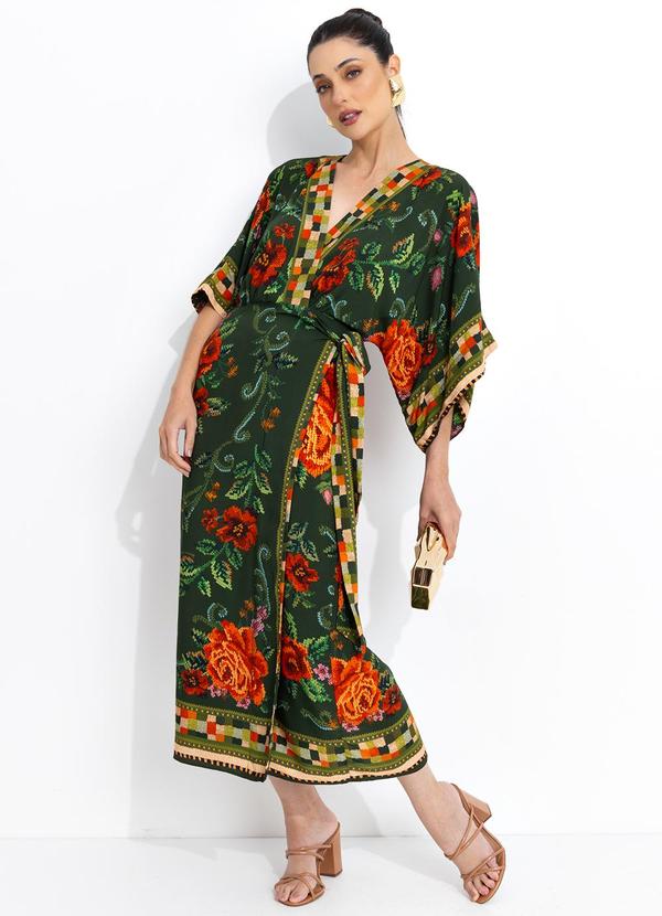 Farm - Vestido Cropped Flor Realeza 4