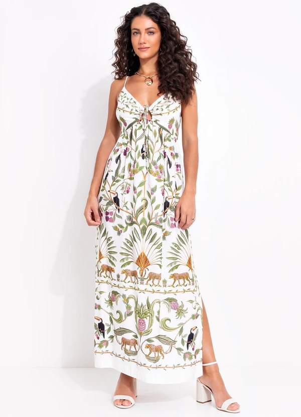 Farm - Vestido Cropped Floresta Doce Off White 3