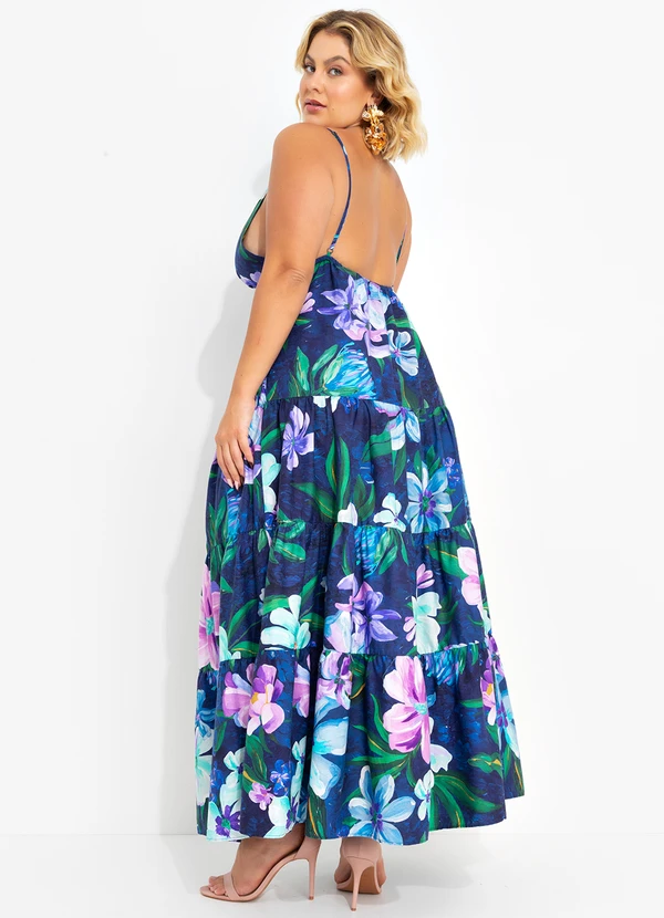 Farm - Vestido Cropped Lineia Azul 11