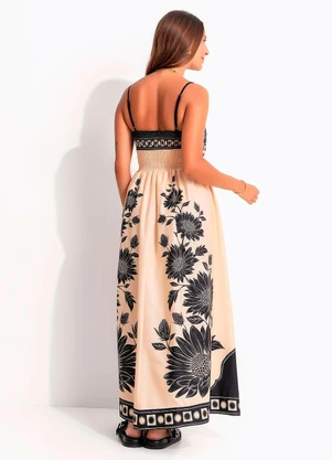 Farm - Vestido Cropped Maria Lia Preto - FARM