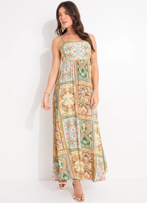 Farm - Vestido Cropped Naipe Animal Amarelo 4