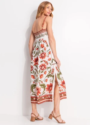 Farm - Vestido Cropped Natalia Bege - FARM