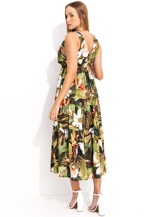 Farm - Vestido Cropped Palma do Norte Verde 2