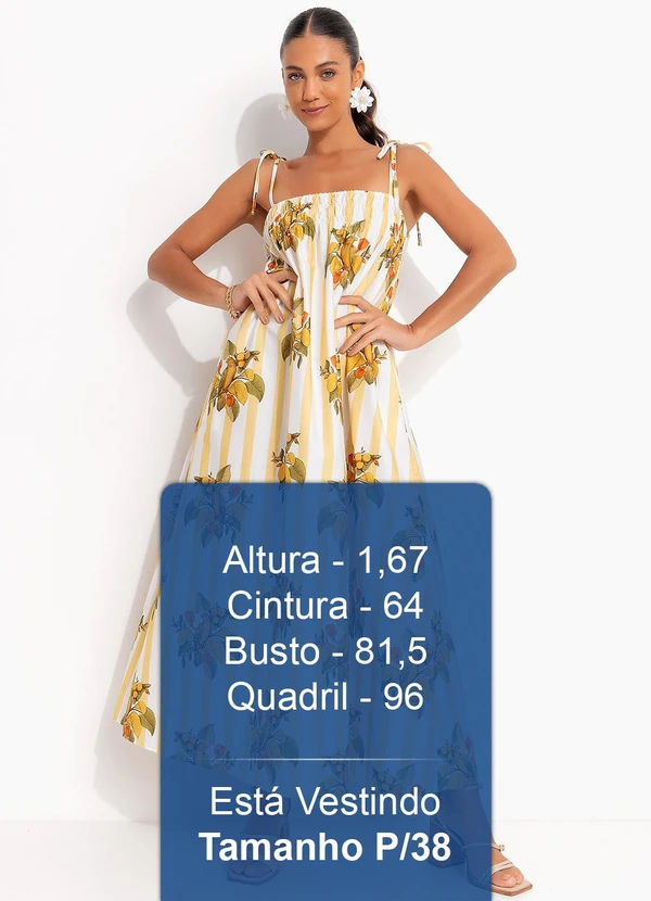 Farm - Vestido Cropped Pássaro Chic Amarelo 5