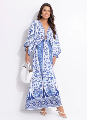 Farm - Vestido Cropped Porcelana Off White - FARM