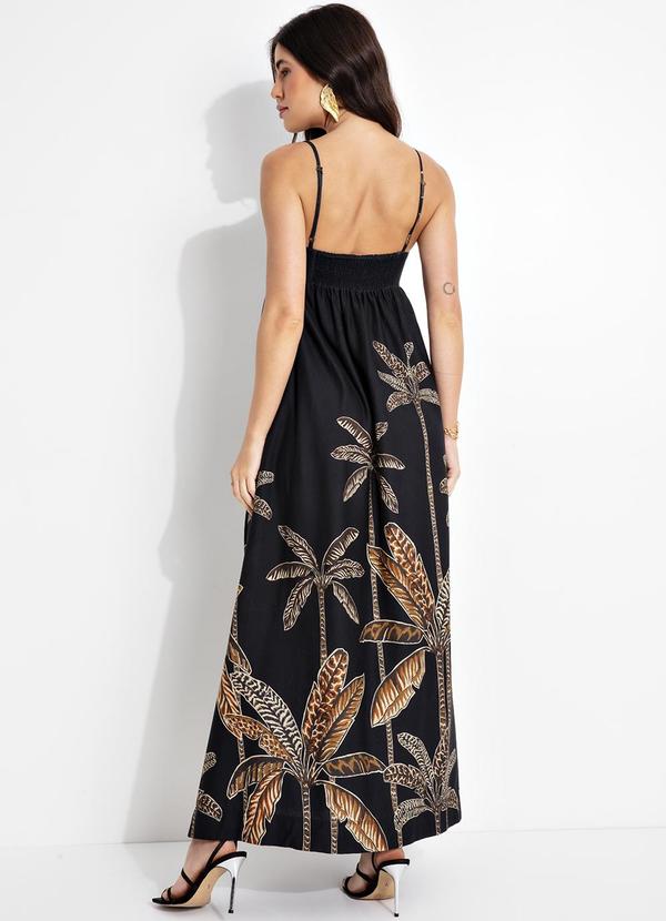 Farm - Vestido Cropped Talamanca Localizado Preto 2