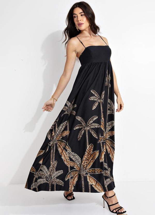 Farm - Vestido Cropped Talamanca Localizado Preto 3