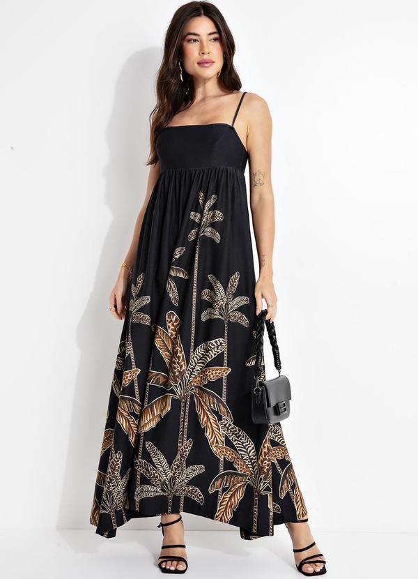 Farm - Vestido Cropped Talamanca Localizado Preto 4