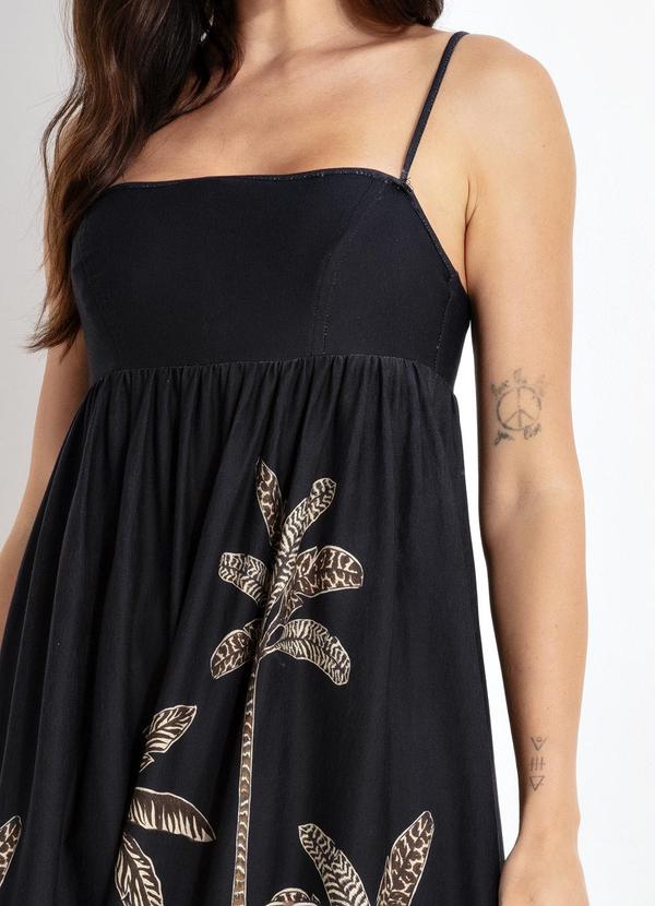 Farm - Vestido Cropped Talamanca Localizado Preto 6