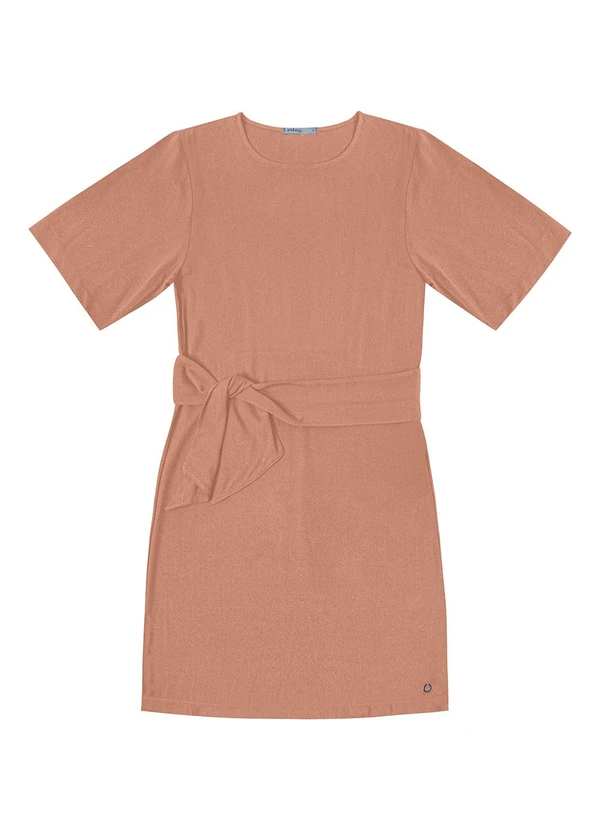 Endless - Vestido Curto Feminino com Cinto Marrom