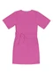 Endless - Vestido Curto Feminino com Cinto Marrom - variação: Rosa