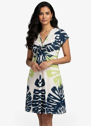 Rovitex - Vestido Curto Feminino em Liganete Preto - ROVITEX