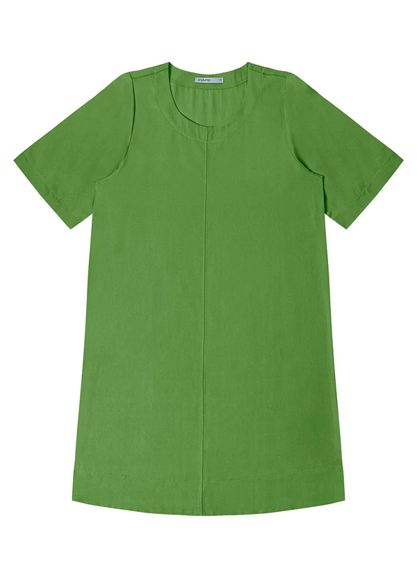 Endless - Vestido Curto Feminino Gola Redonda Verde