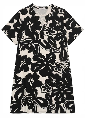 Secret Glam - Vestido Curto Feminino Plus Size Preto - SECRET GLAM
