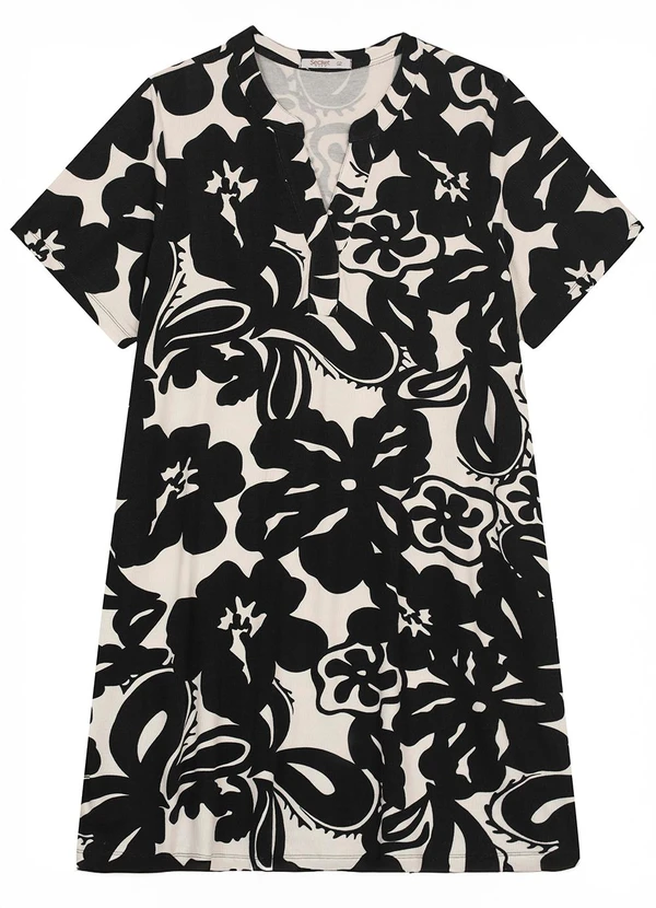 Secret Glam - Vestido Curto Feminino Plus Size Preto 2