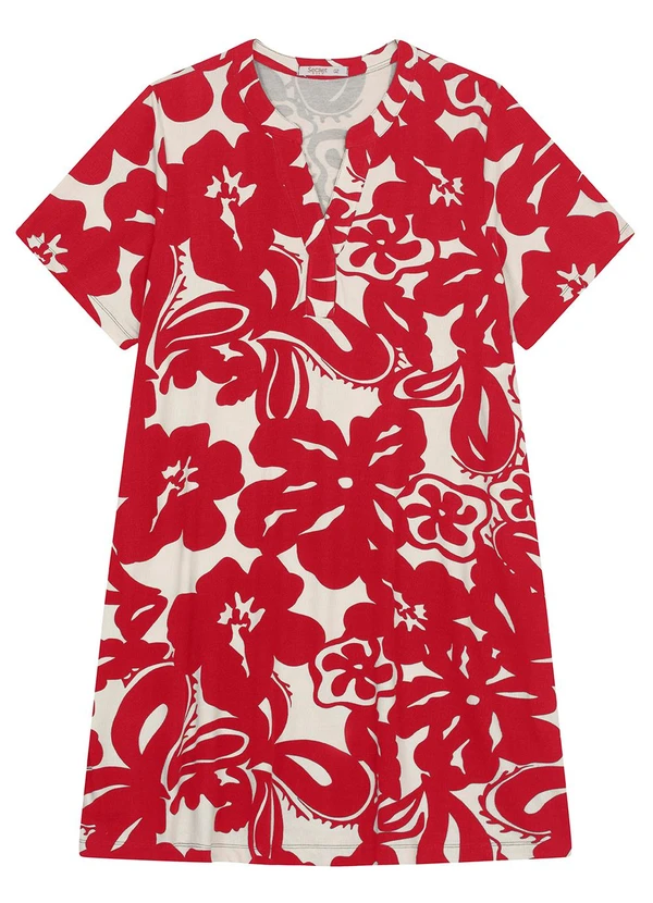 Secret Glam - Vestido Curto Feminino Plus Size Vermelho