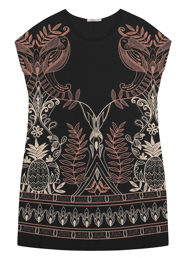 Secret Glam - Vestido Curto Plus Size Preto