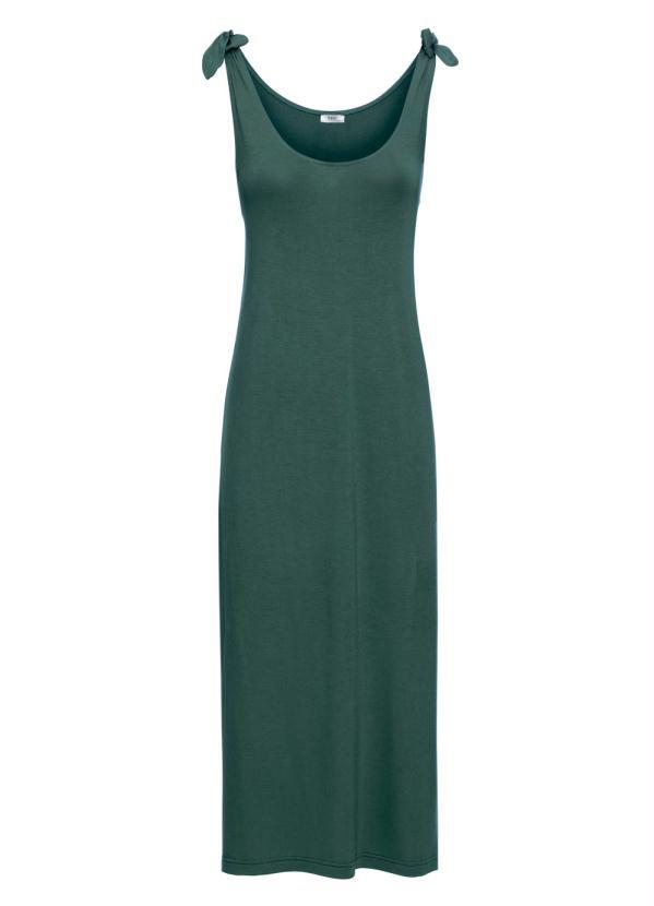 bonprix - Vestido de Alças Amarradas Verde Musgo 6