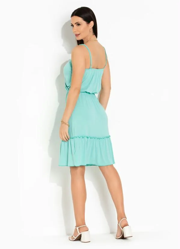 bonprix - Vestido de Alcinha Decote Transpassado Verde 7