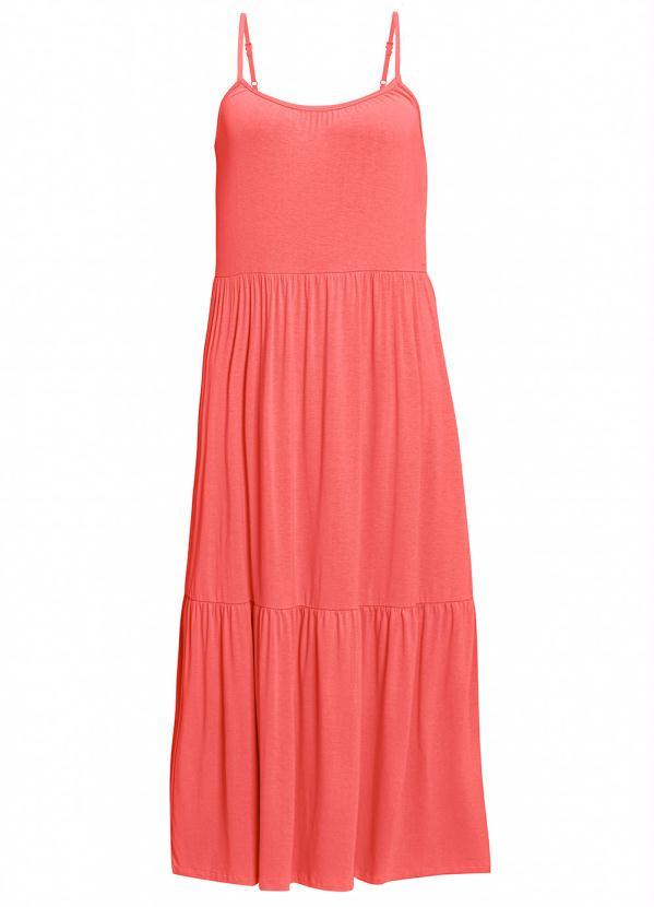 Outlet - Vestido de Alcinha Longuete Coral 6