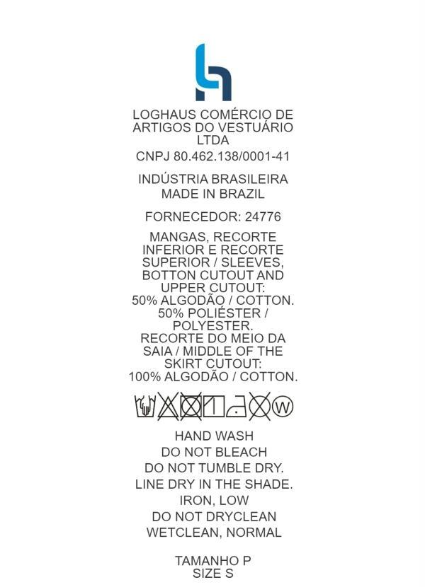 Quintess - Vestido de Recortes Preto, Listrado e Poá 6