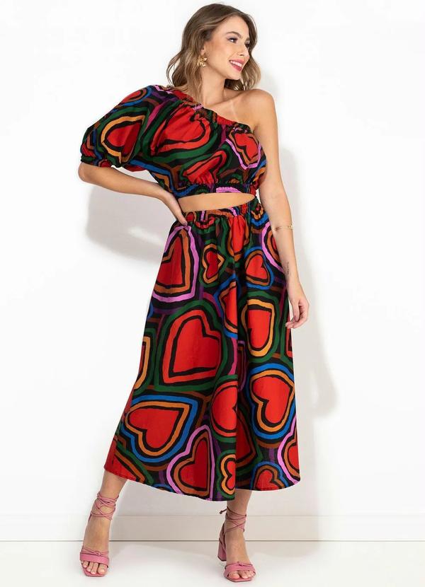 Farm - Vestido de Tricoline Amo Amo Preto