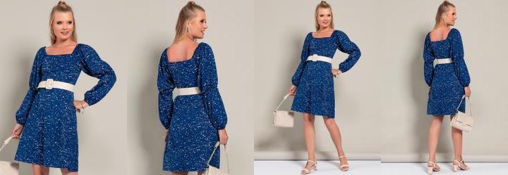 Vestido Efeito Textura em Malha