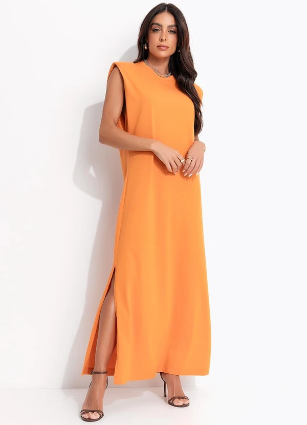 Colcci - Vestido em Malha Laranja