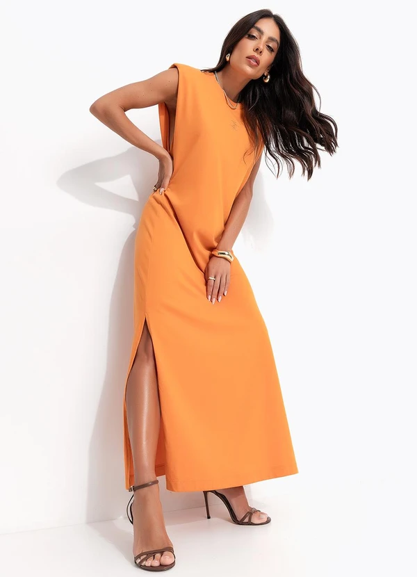 Colcci - Vestido em Malha Laranja 3