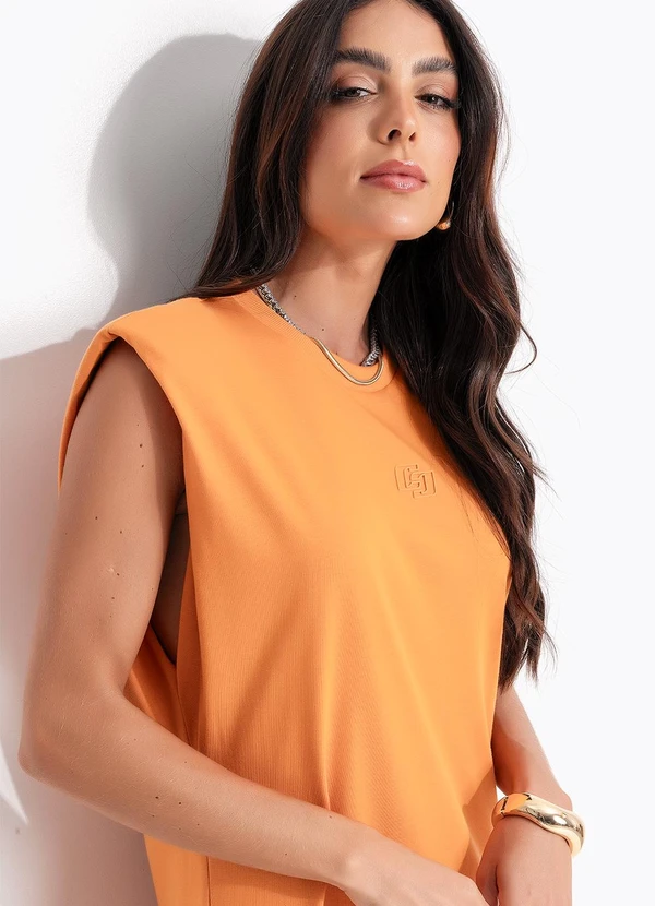 Colcci - Vestido em Malha Laranja 5
