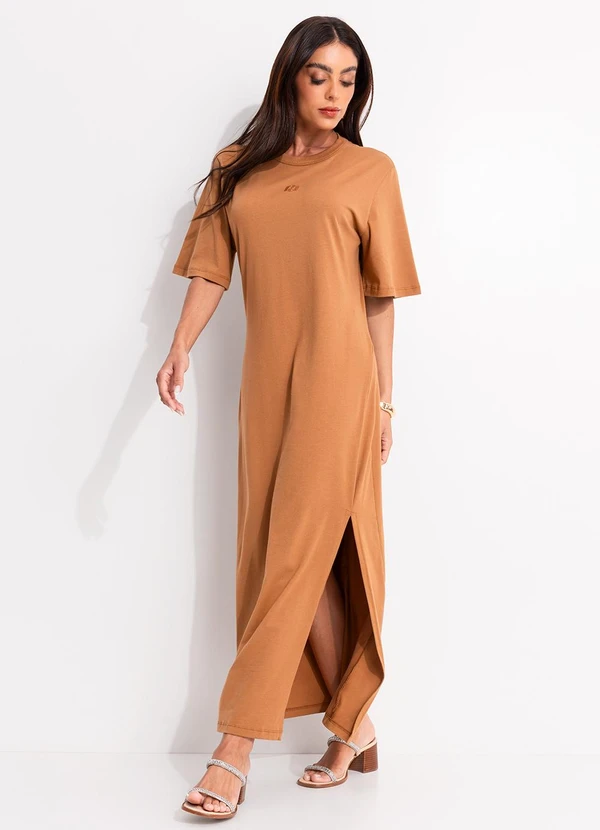 Colcci - Vestido em Malha Marrom 3