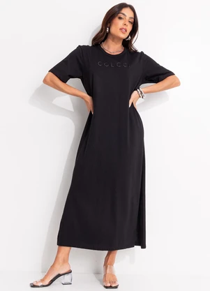 Colcci - Vestido em Malha Preto - COLCCI