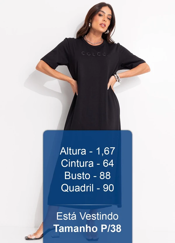Colcci - Vestido em Malha Preto 6