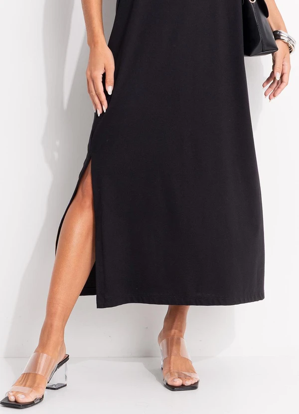 Colcci - Vestido em Malha Preto 8