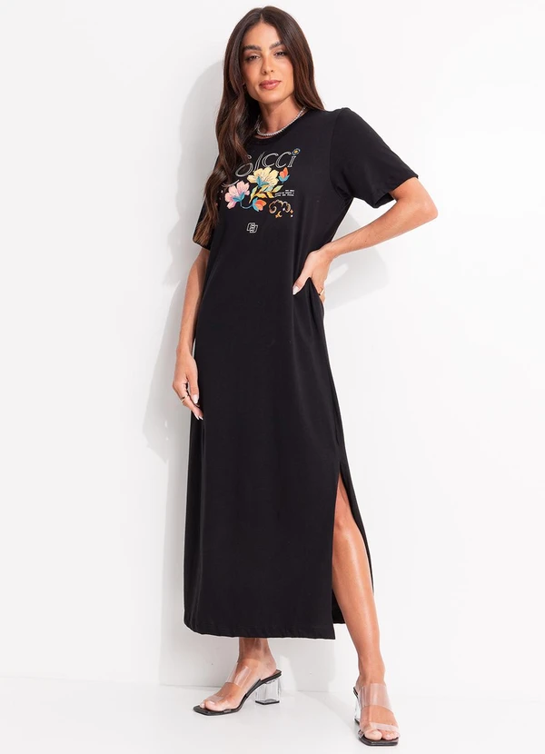 Colcci - Vestido em Malha Preto