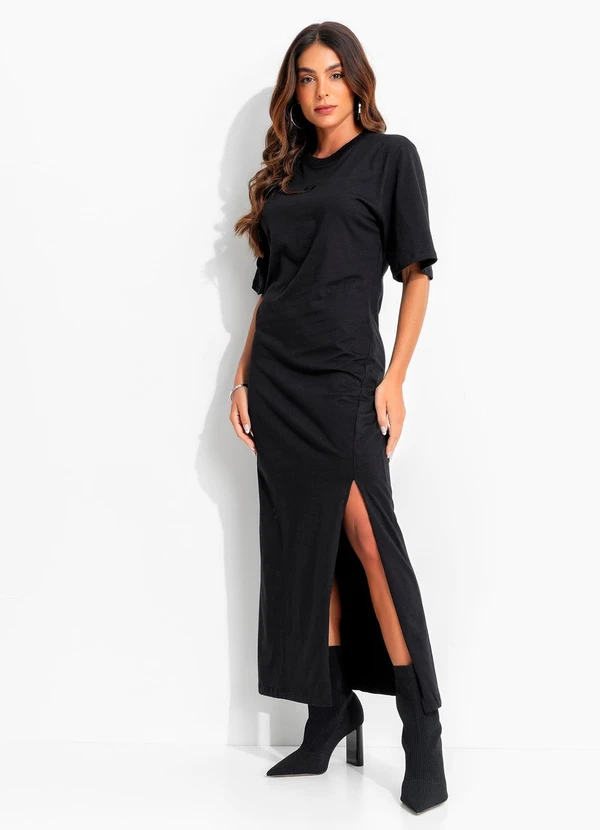 Colcci - Vestido em Malha Preto 5
