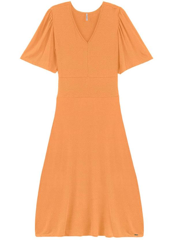 Rezzato - Vestido em Malha Tricô Summer Dreams Laranja 1
