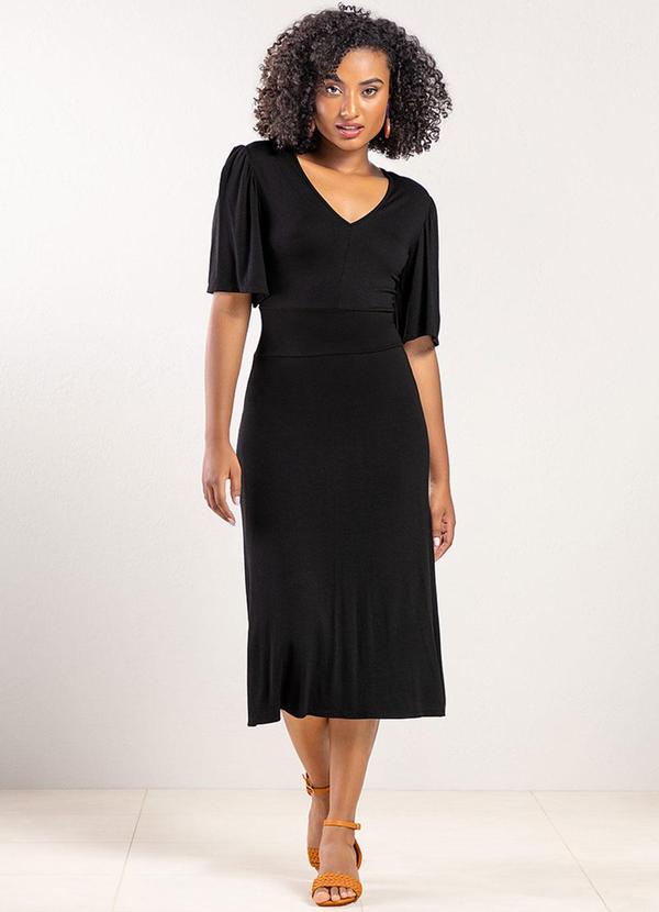 Rezzato - Vestido em Malha Tricô Summer Dreams Preto