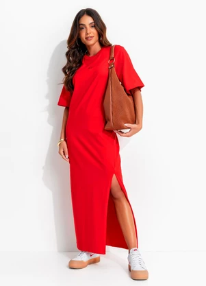 Colcci - Vestido em Malha Vermelho - COLCCI