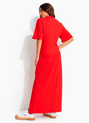 Colcci - Vestido em Malha Vermelho - COLCCI