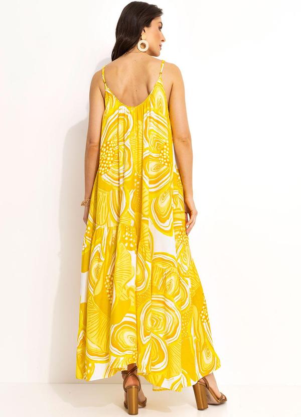 Farm - Vestido em Viscolinho Amarelo 2