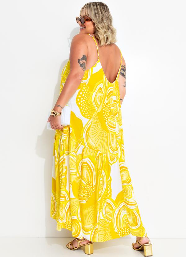 Farm - Vestido em Viscolinho Amarelo 10