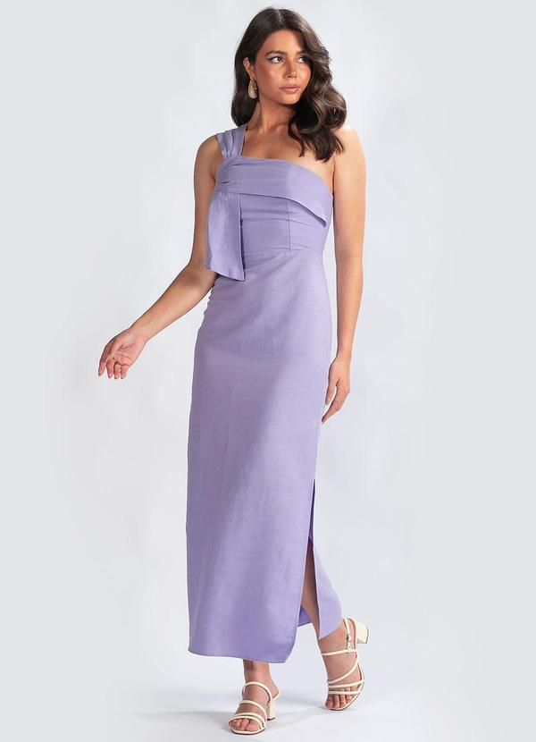 Colcci - Vestido em Viscolinho Lilás