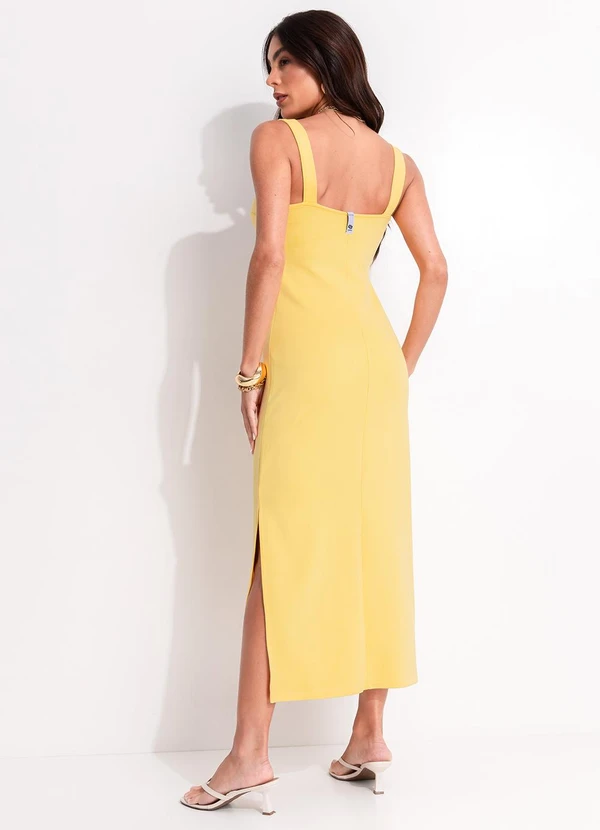 Colcci - Vestido em Viscose Amarelo 2
