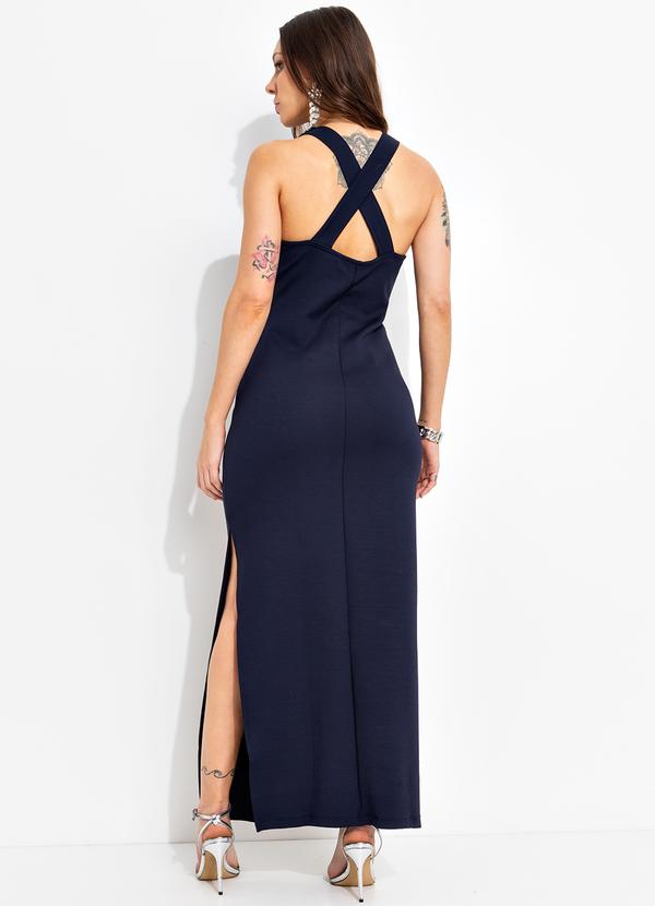 Forum - Vestido em Viscose Azul 2